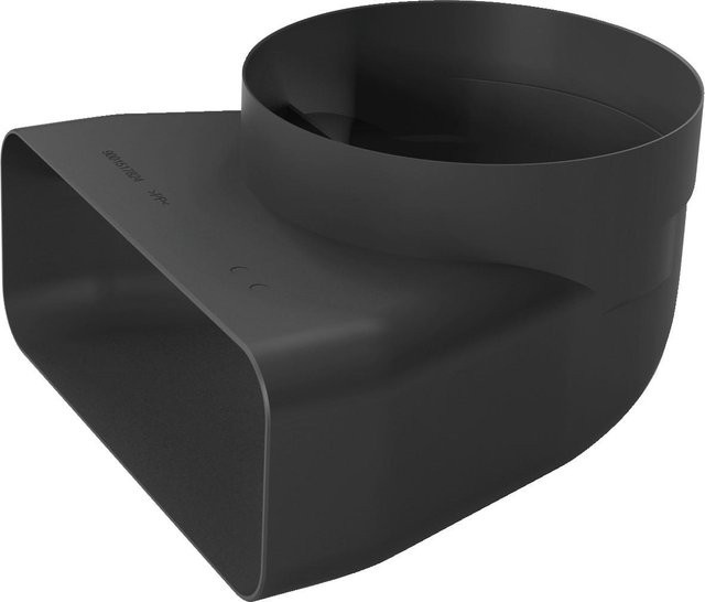 Siemens Adapterrohrstück HZ9VDSI1 in Schwarz, Ø 150 mm, 90°, rund-flach - Bild 1