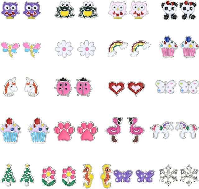 RUIYI Ohrstecker-Set, Bunt, Kinder - Bild 1