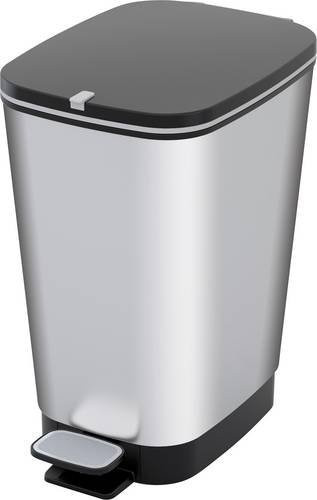 Curver CHIC BIN STYLE Abfallbehälter M 25l in Silber - Bild 1