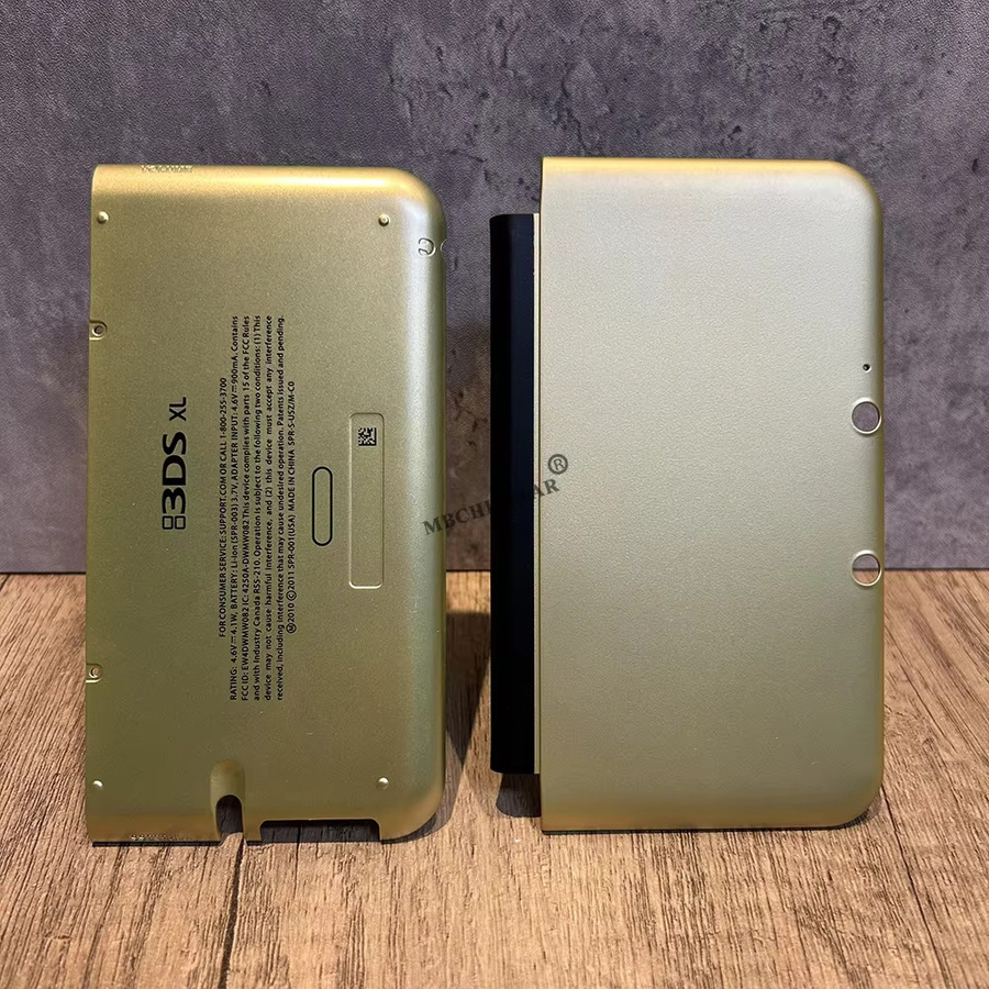 Nintendo Gehäusehülle für 3DS XL LL in Gold bestehend aus oberer und unterer Abdeckung sowie Frontplatten - Bild 3