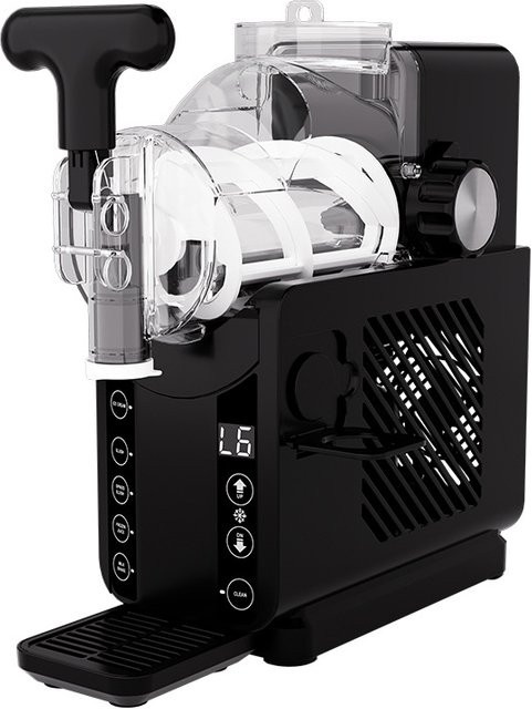 LZHZXY Mini-Eismaschine in Schwarz mit 1,8 l Fassungsvermögen für DIY-Getränke, Eiskaffee und Cocktails - Bild 1