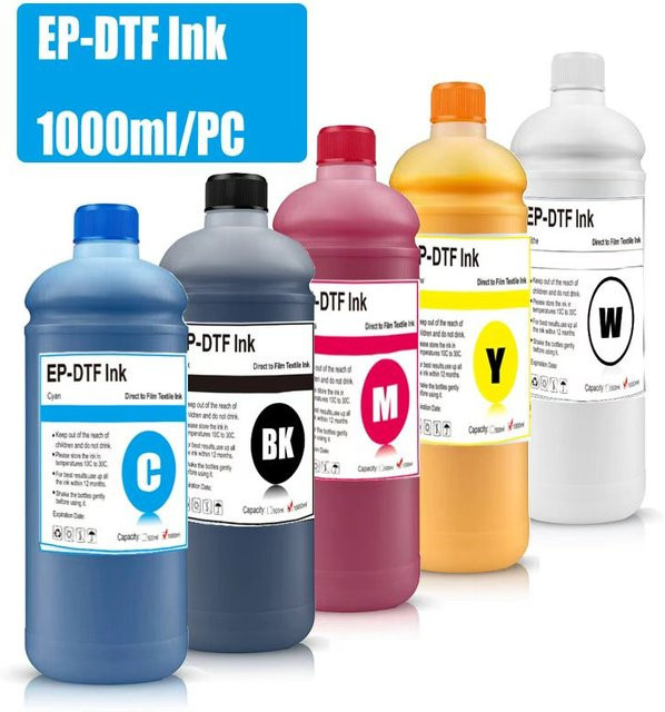 EP-DTF-Tinte für Epson Druckköpfe i3200, XP600, TX800 und L-Serie, 1000 ml - Bild 1