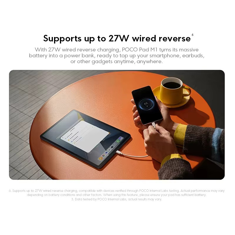 Xiaomi POCO Pad M1 Tablet-PC Blau mit 256 GB Speicher, 8 GB RAM, 12,2 Zoll 2,5K Display und 12000mAh Akku - Bild 5