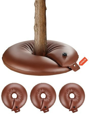 VEVOR Baumbewässerungssack Set aus PVC, 4 Stück, 60 Liter Gesamtfassungsvermögen, wiederauffüllbare Tröpfchenbewässerung für Sträucher und Bäume zur wassersparenden Wurzelbewässerung - Bild 1