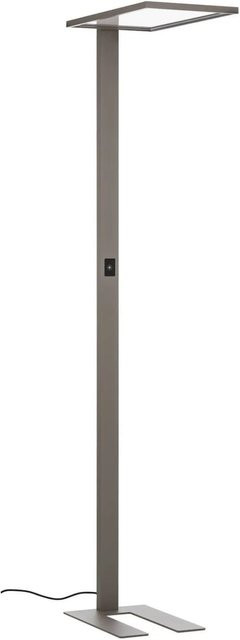 PRIOS LED Bürostehleuchte Taronis dimmbar in Alu-grau aus Aluminium für das Arbeitszimmer - Bild 1
