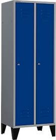 Schäfer Shop Select Kleiderspind mit Füßen und Zylinderschloss in Weißaluminium/Enzianblau - Bild 1