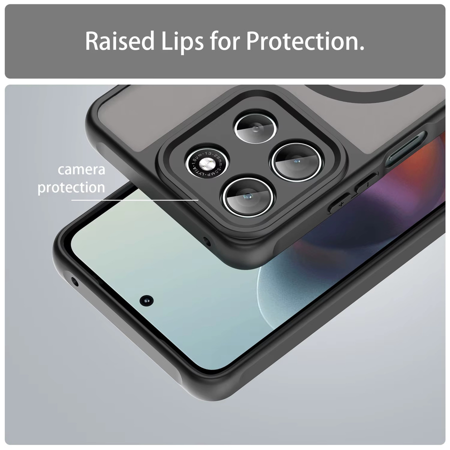 Stoßfeste Silikon Schutzhülle für Motorola G56, G86, G06 und G06 Power in Lila - Bild 5