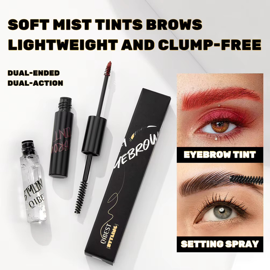 QIBEST Augenbrauen-Gel-Mascara, braun, Damen - Bild 4