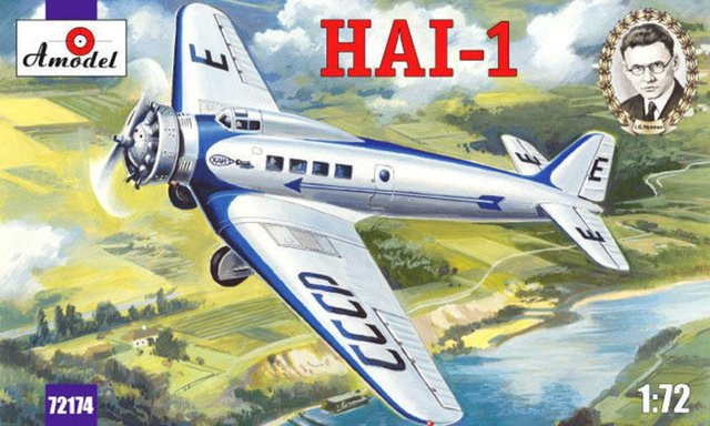 HAI-1 Soviet passenger aircraft, A-Model, Blau, Fahrzeuge - Bild 1
