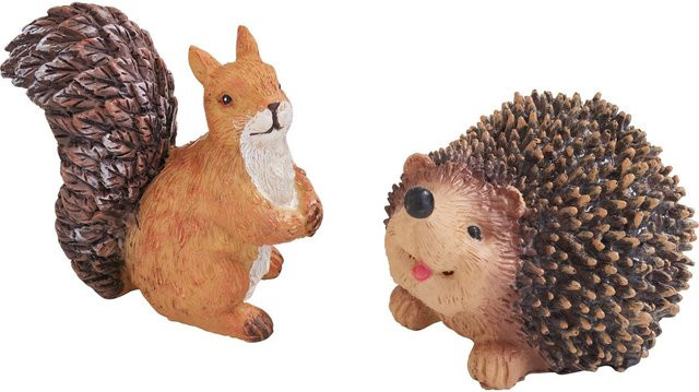 VBS Miniatur Igel und Eichhörnchen in Braun für Tischdekorationen - Bild 1