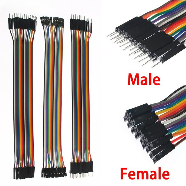 YTDMEN Dupont Jumper-Kabel-Set in Multicolor mit Stecker auf Stecker, Buchse auf Buchse und Stecker auf Buchse für Arduino und Raspberry Pi (10 cm bis 30 cm) - Bild 1