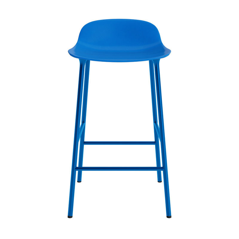 Normann Copenhagen Form Barstuhl mit Metallgestell in Blau im skandinavischen Design - Bild 2