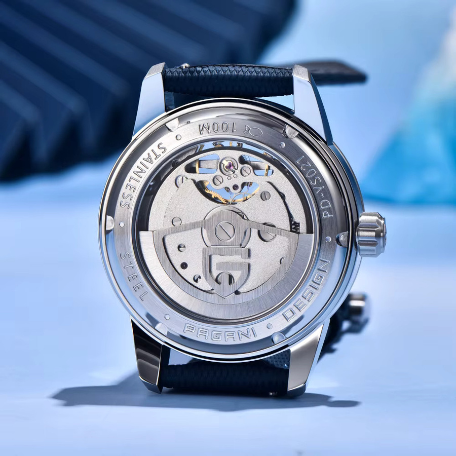 Pagani Design Armbanduhr, Automatik, Edelstahl, Moon Phase, 41 mm, Herren - Bild 5