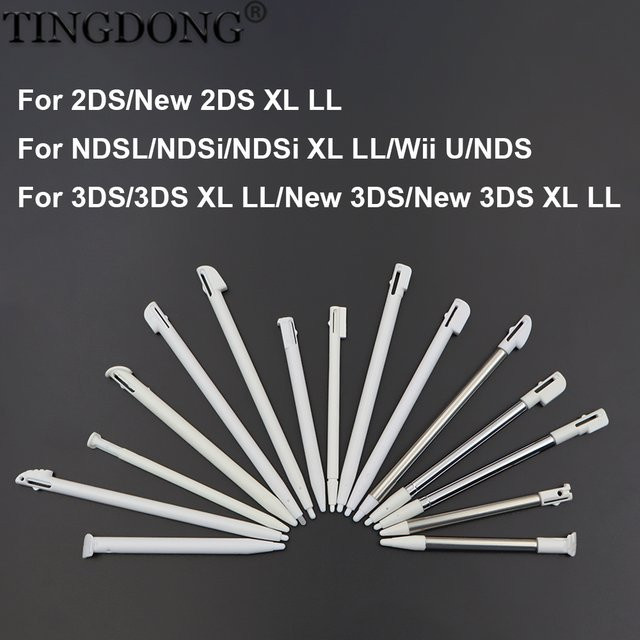 10 Stück TingDong Stylus Pen Set in Weiß aus Metall und Kunststoff für Nintendo 3DS, 2DS, NDS und Wii U - Bild 1