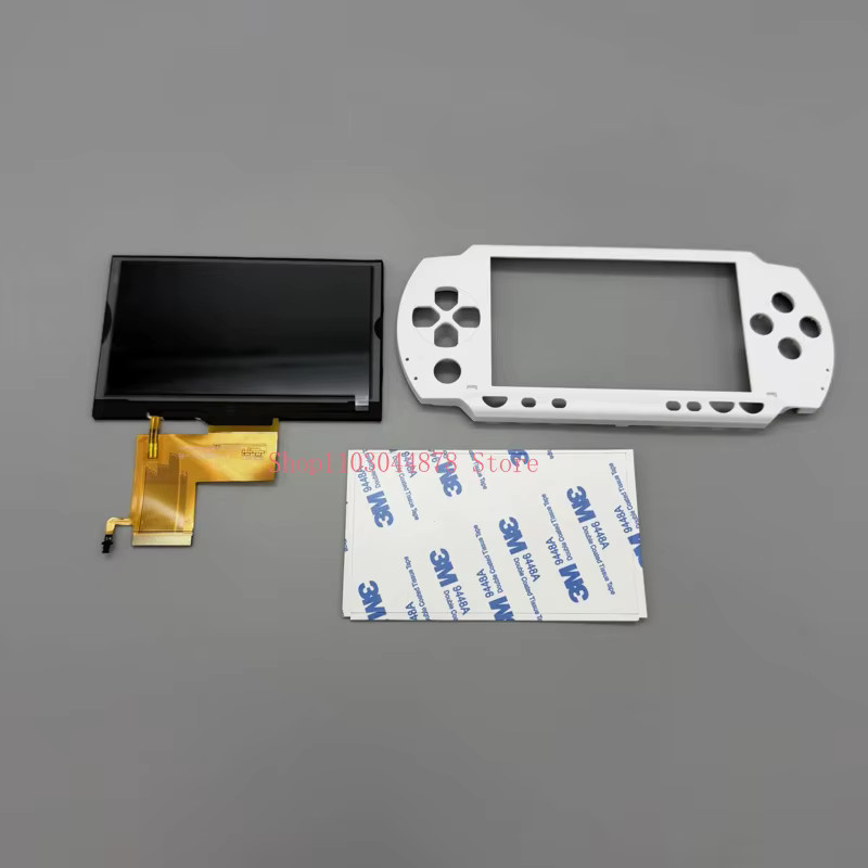 ZCGM IPS-LCD-Bildschirm mit individueller Ersatz-Oberabdeckung für PSP1000 in Schwarz - Bild 1