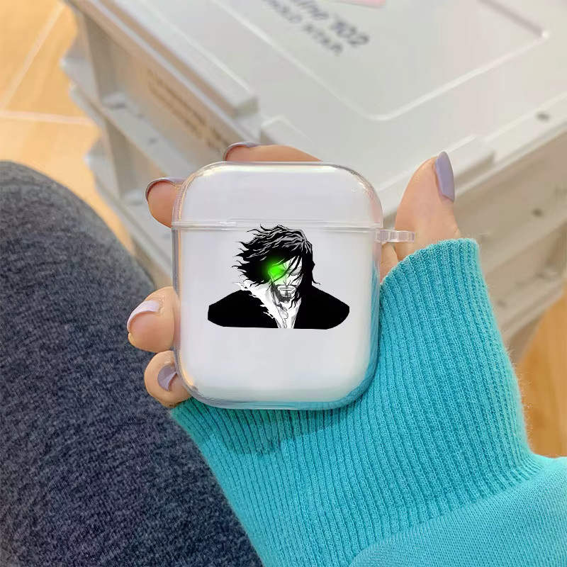 Stoßfeste Japan Anime Attack on Titan Schutzhülle für Apple AirPods Pro, Pro 2, Pro 3, AirPods 1, 2, 3, 4 in Transparent - Bild 3