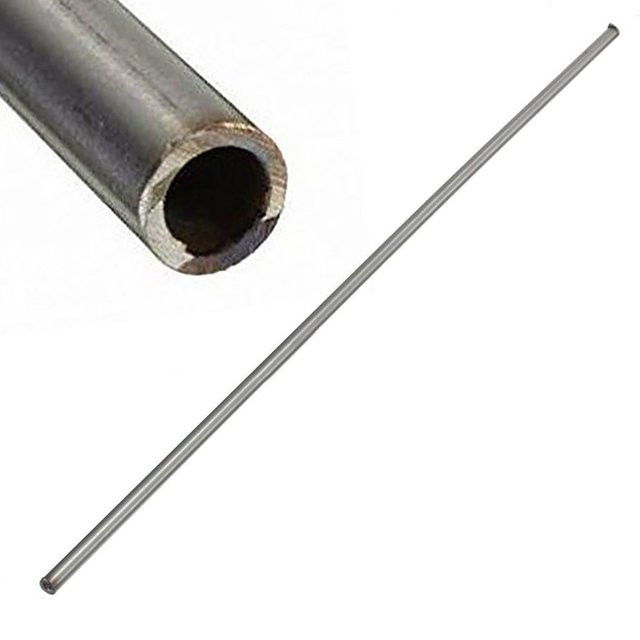 Wnew Kapillarrohr aus nahtlosem 304 Edelstahl in Silber, Außendurchmesser: 6 mm, Innendurchmesser: 4 mm, Länge: 250 mm - Bild 1