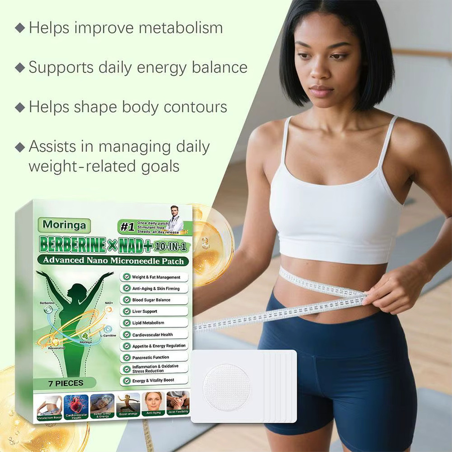 jaysuing Moringa NAD+ Nano-Mikronadel-Pflaster für den Körper, 7 Stück - Bild 3