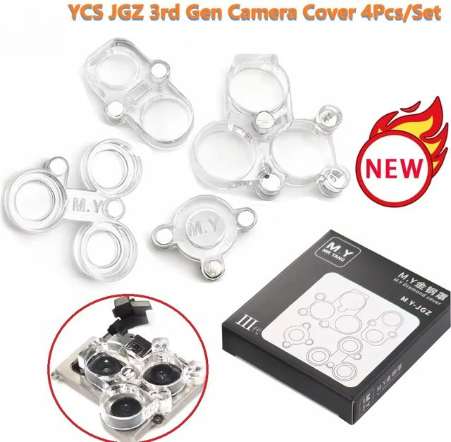 YCS Mr Yang 3rd Gen Magnetische Schutzabdeckung für iPhone 6 bis iPhone 17 Pro Max, Staubdichte Kameraobjektiv-Schutzabdeckung, Transparent - Bild 1