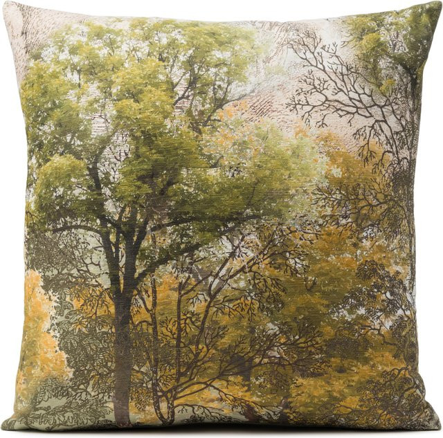 Kissenhülle FORREST von gozze in Grün mit Naturmotiv aus Polyester - Bild 1