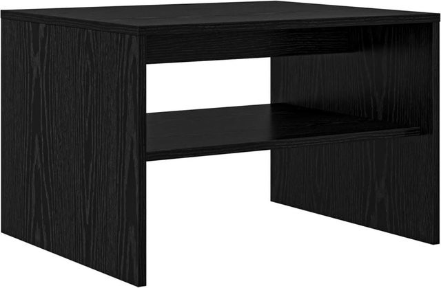 vidaXL Couchtisch in Schwarz und Eichen-Optik, moderner Couchtisch aus MDF, B/T/H: 60 x 50 x 40 cm - Bild 1