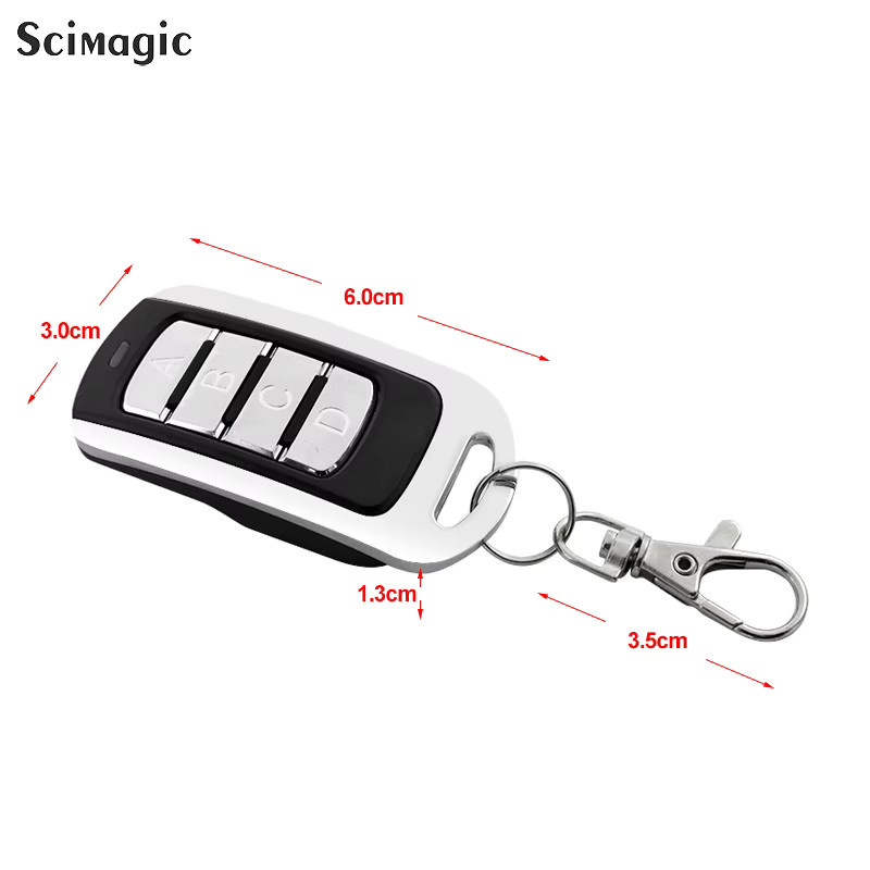 KUANGZIPENG Fernbedienung für Klon TX2 TX4 TX Klein, Garagentoröffner Sender 433MHz Rollcode, Schwarz - Bild 2