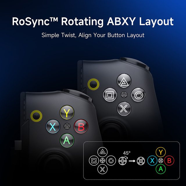 EasySMX M20 Typ-C Mobiler Controller in Schwarz für Android und iPhone, Teleskopgriff passend für Handys und Tablets bis 8,5 Zoll, ideal für Xbox Cloud Gaming - Bild 1