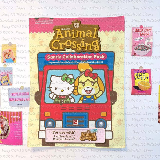 Sanrio Hello Kitty Wandtuch als dekoratives Stoff-Poster für dein Zimmer, Mehrfarbig, 40 x 40 cm - Bild 1