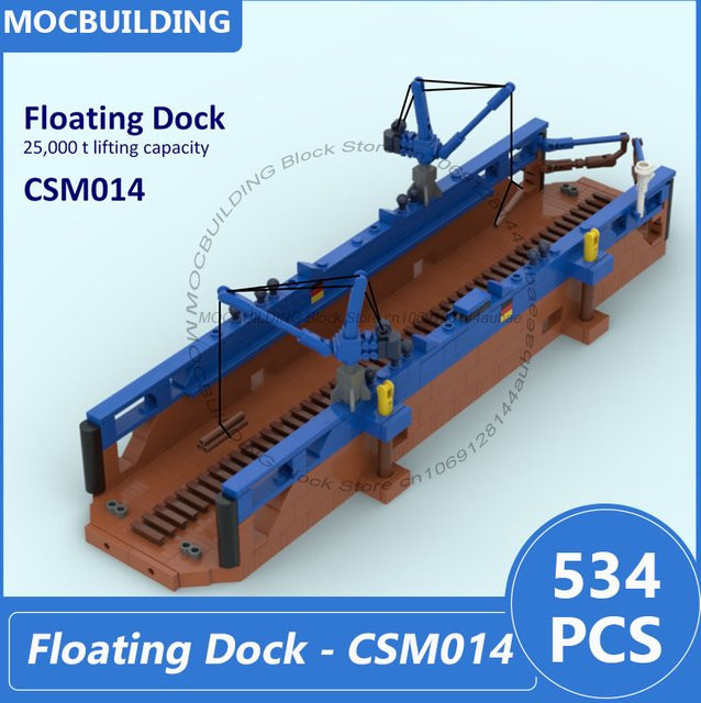 MOCBUILDING Schwimmende Dock-CSM014, Bausteine, 534 Teile - Bild 1