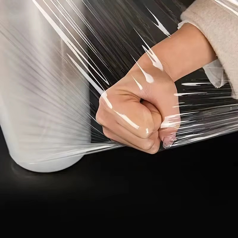 Transparente PE-Stretchfolienrolle für Verpackung und Umzug - Bild 2