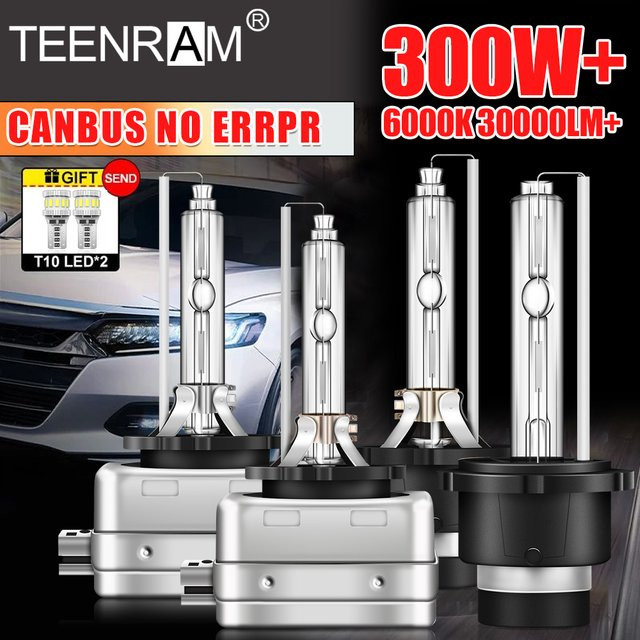 TEENRAM 2 Stück D2S HID Xenon Scheinwerfer Lampen 12V 300W für Autolichter - Bild 1