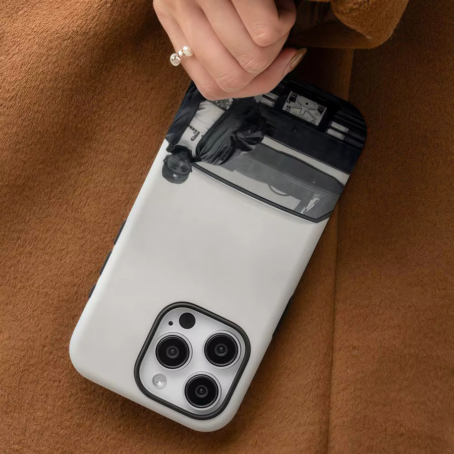 K-Kendrick Lamar GNX Handyhülle für iPhone 17 16 15 14 13 12 Pro Max Plus in Weiß mit glänzender HD-Doppelschicht-Flüssighartschale - Bild 4
