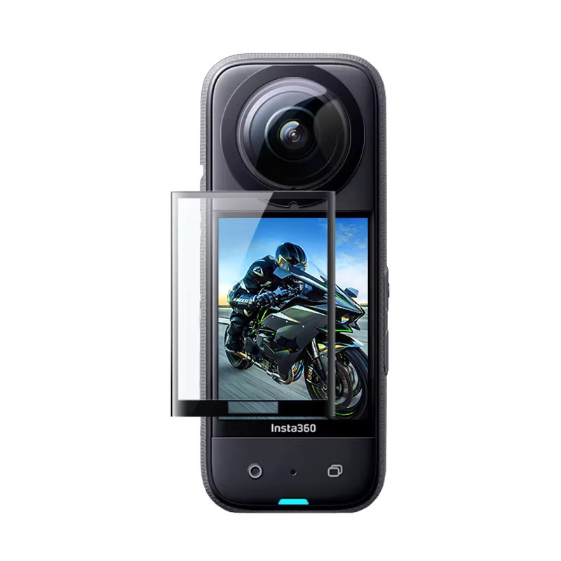 Insta360 X3 Mini-Aufbewahrungskoffer mit Displayschutzfolie und Zubehör, tragbare PU-Schutzhülle für deine Action Camera, Schwarz - Bild 4