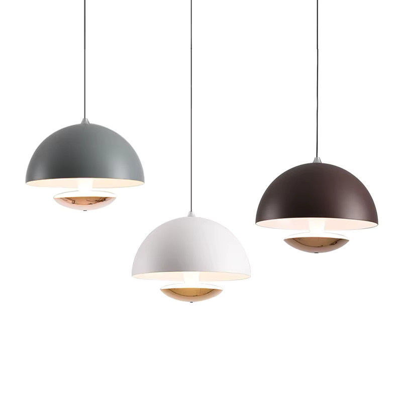 JIANKEXING Pendelleuchte aus Metall in Beige mit höhenverstellbarer Aufhängung und warmweißem Licht für Schlafzimmer, Restaurant oder Bar - Bild 3