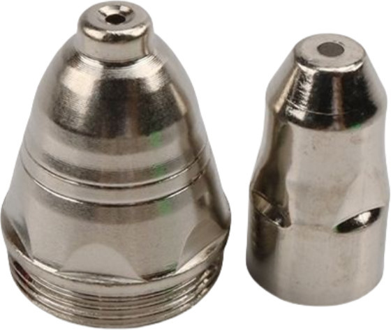 20 Stück P80 Plasmaschneidbrenner Zubehör Set mit Düsen und Elektroden in Grau und Silber für CUT-80 CUT-100 LGK-100 - Bild 1