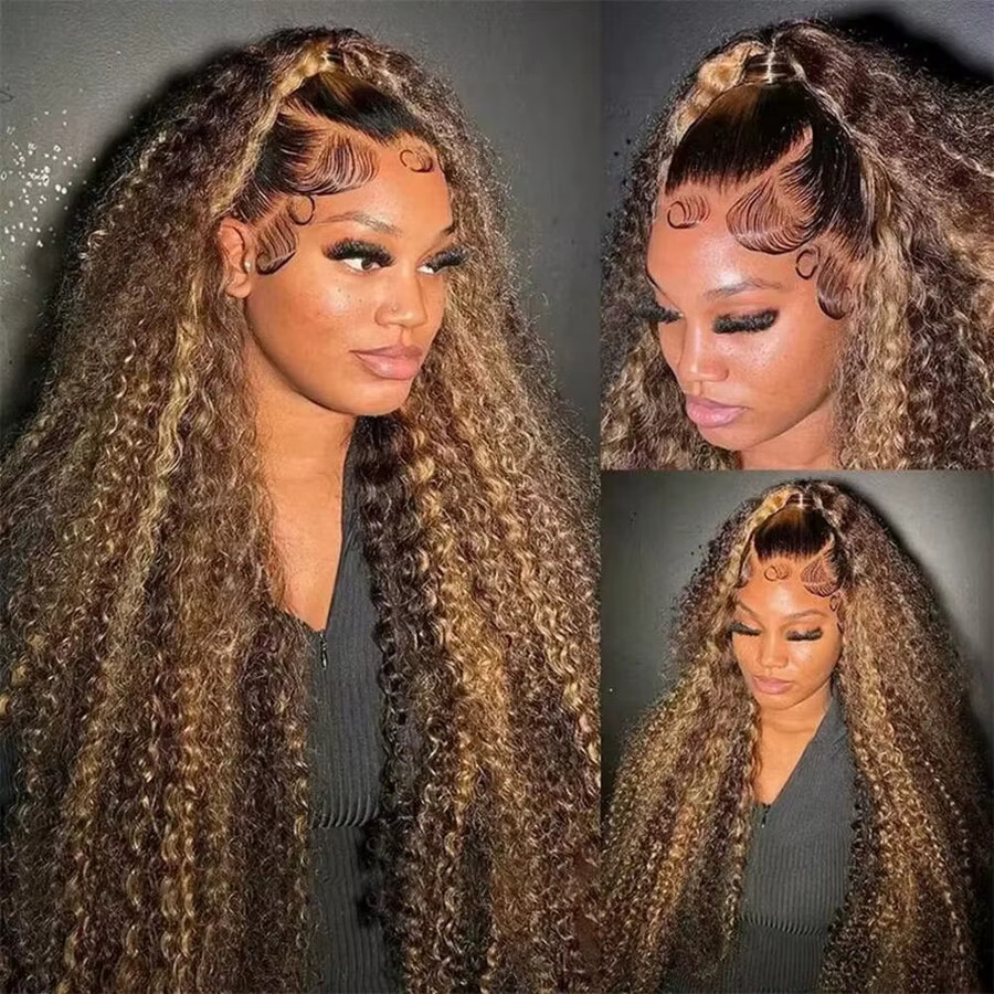 BUNGIOL Lace Front Perücke, tiefe Welle, 100 % Echthaar, HD Transparent 5x5 - Bild 2