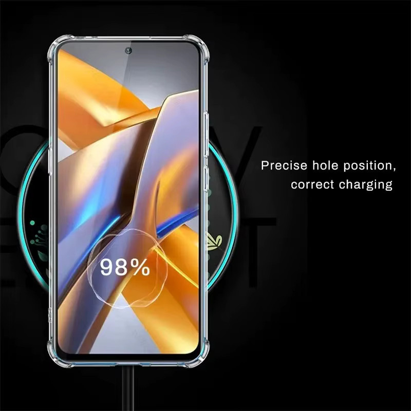Stoßfeste Silikon TPU Handyhülle mit Airbag-Schutz für Honor Magic 6 Lite, Magic 5 Lite, Magic 6 und Magic 5 Pro in Transparent - Bild 2