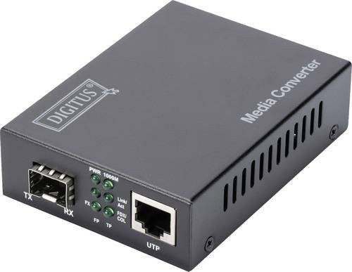 Digitus SFP Medienkonverter DN-82211 Schwarz 1/10 GBit/s LAN 10/100/1000MBit/s - Bild 1