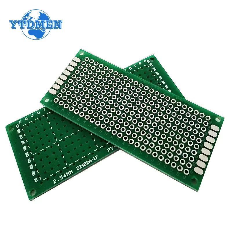 YTDMEN Prototyp PCB Board Set, einseitig, Grün, 10 Stück, B/T: 2 x 8 cm, 4 x 6 cm, 5 x 7 cm, 6 x 8 cm, 7 x 9 cm, 8 x 12 cm - Bild 2