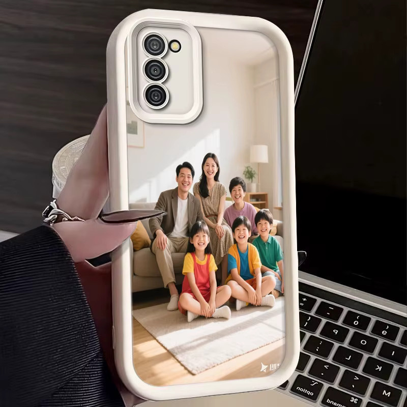 Individuelle Handyhülle mit eigenem Foto für Samsung Galaxy S21 S22 S23 S24 S25 Plus Ultra 5G S20 FE in Weiß - Bild 3