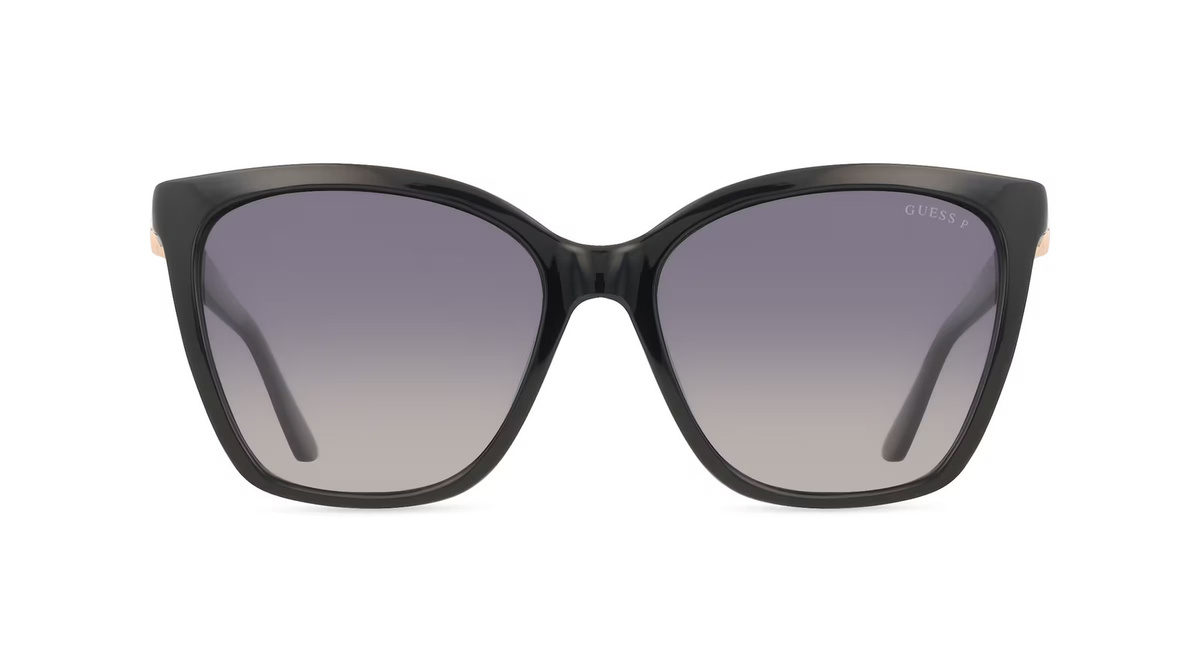 Guess GU00191 Sonnenbrille Vollrand, Quadratisch, Kunststoff, schwarz, Damen - Bild 1
