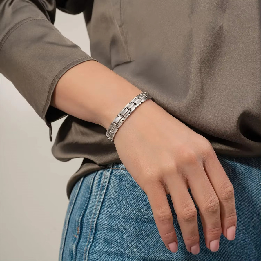 ARADOO Armband Edelstahl, Silber, Damen - Bild 2