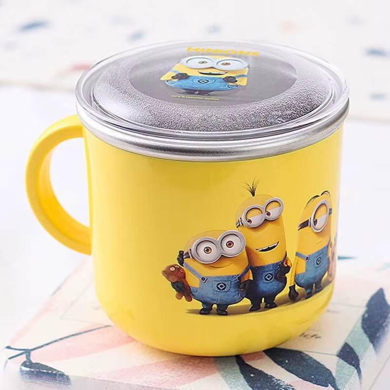 Minions Despicable Me Edelstahlbecher mit Anime-Cartoon-Druck in Gelb - Bild 2