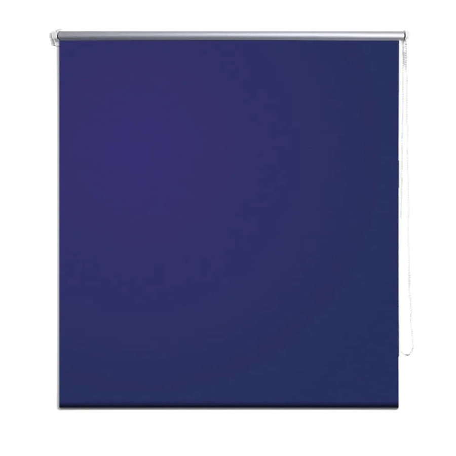 vidaXL Verdunkelungsrollo aus Polyester in Blau und Silber, thermoisolierend, Breite: 80 cm, Höhe: 230 cm - Bild 2