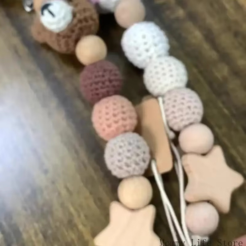 Schnullerkette für Kleinkinder in Multicolour als sicherer Schnullerhalter und Spielzeugbefestigung - Bild 2