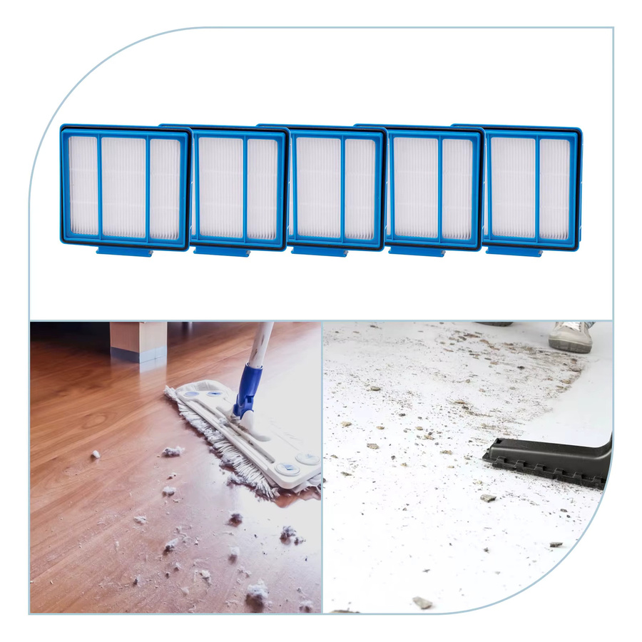 5er-Pack Ersatzfilter für Shark Staubsauger AV910, AV911S, AV912S, AV915S und AV753 in Blau - Bild 2