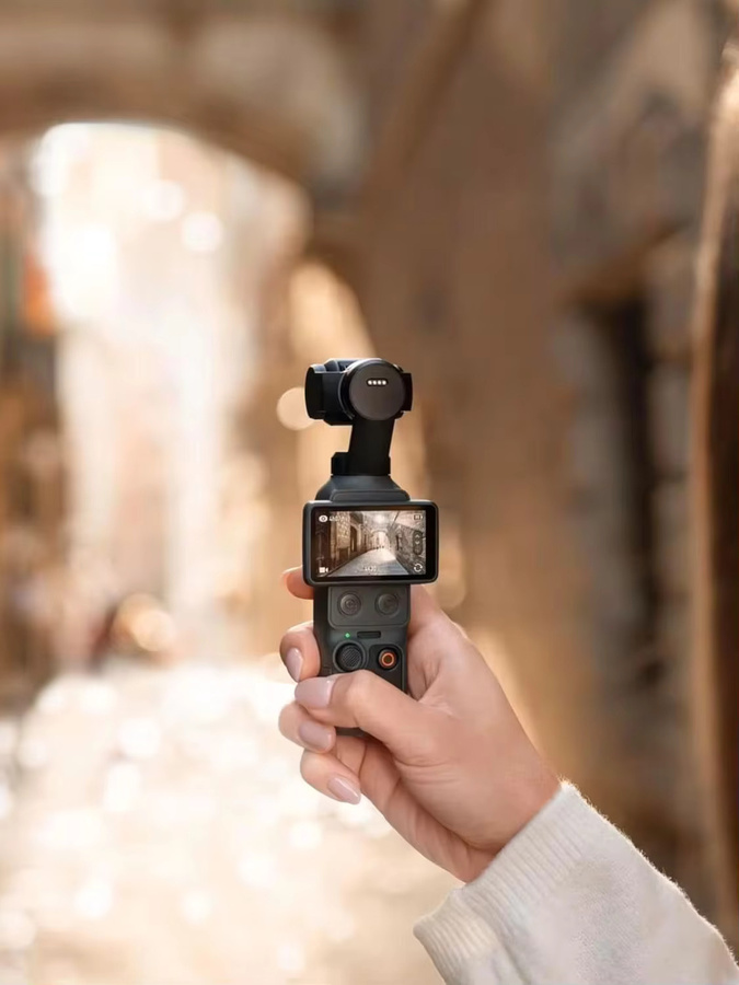 DJI Osmo Pocket 4 Action Camera mit 1-Zoll-CMOS-Sensor, 14-Stop Dynamikbereich und 10-Bit D-Log in Schwarz - Bild 4