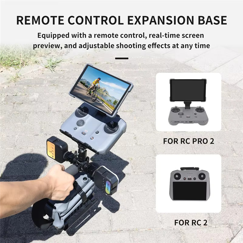 DIGIT U-förmige Expansion-Halterung für DJI Mavic 4 Pro Drohne und RC Pro 2 als Handheld Follow-Schießen-Set - Bild 3