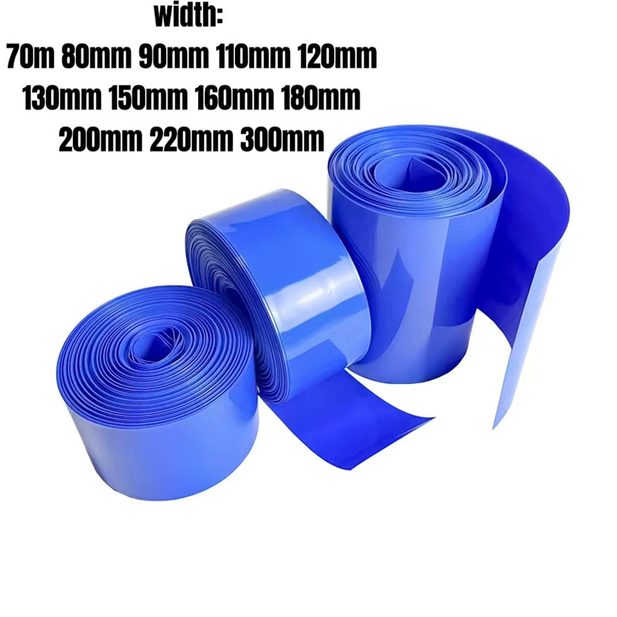 Blauer PVC Schrumpfschlauch für 18650 Akkus und Kabelhülsen, 1 Meter Länge - Bild 4