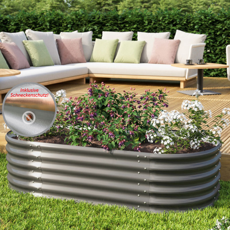 Vitavia Hochbeet Vita 401 BASIC in Granit, B/T/H: 82 x 162 x 40 cm - Bild 2
